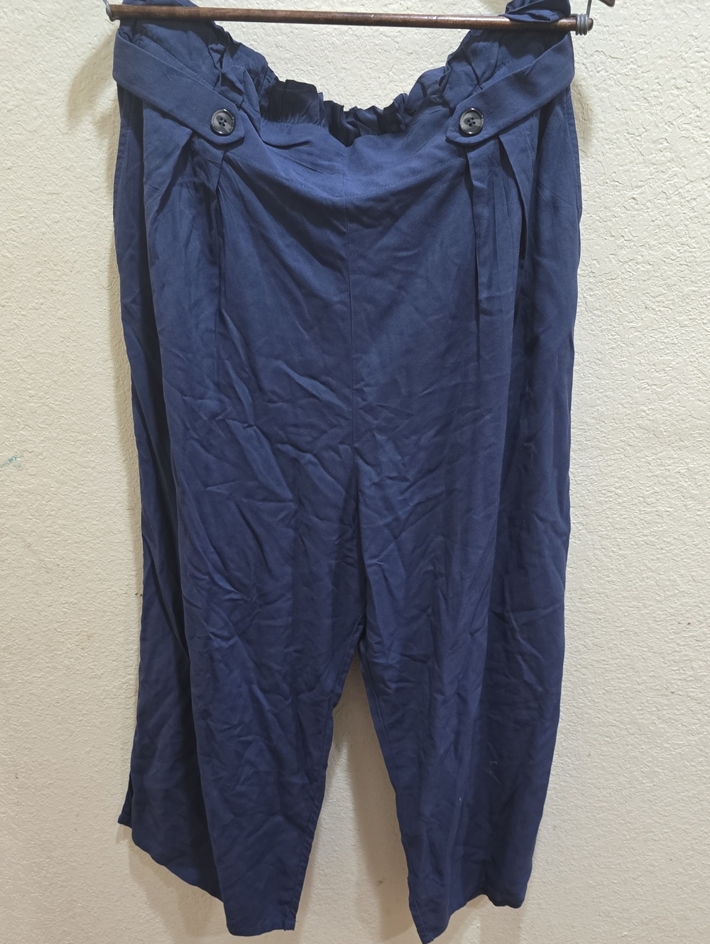 Women's Xhilaration Navy Casual Palazzo Trousers - Comfortable Relaxed Fit